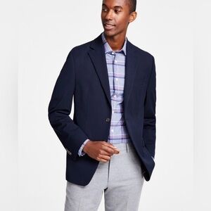 Michael Kors Men’s Modern Fit Navy Blue Suit Jacket Blazer Sport Coat 40 Short